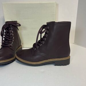 Esprit Womens Shelby Burgundy Fashion Boots Size 6‎